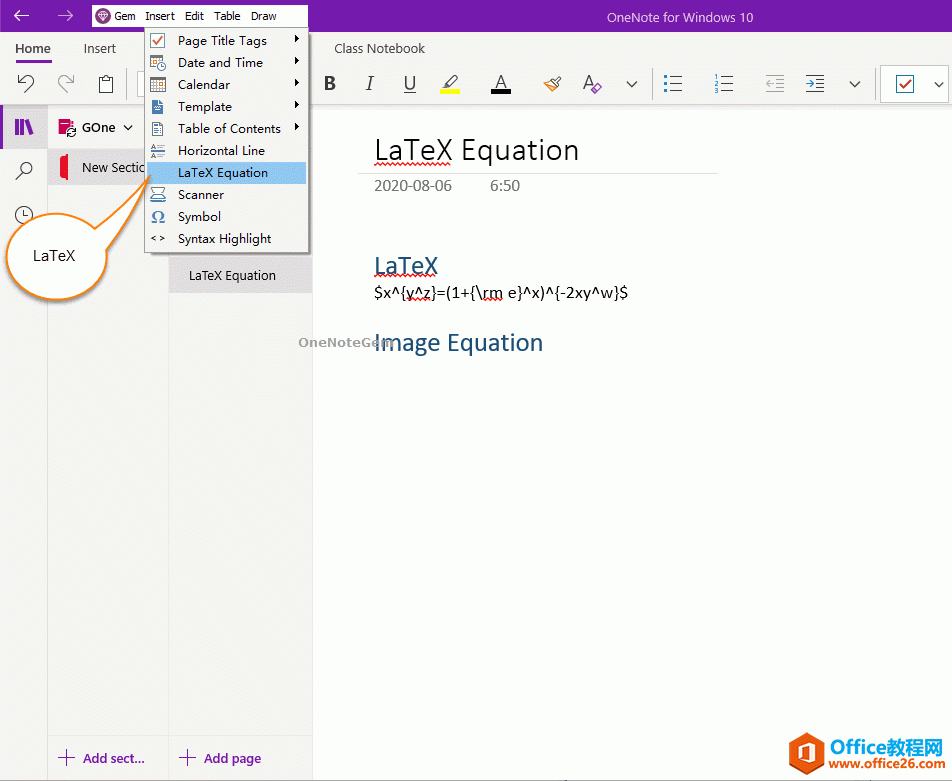 <b>如何复制 LaTeX 表达式生成图片公式放入 OneNote 里</b>