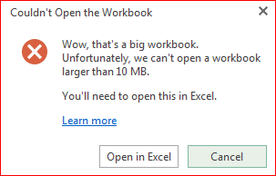 <b>Office Web Apps 2013 如何修改Excel在线查看文件大小限制</b>