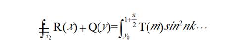 <b>MathType 有环积分号的单行数式排列规则</b>
