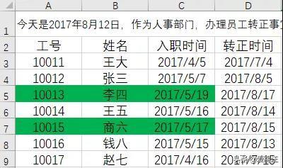 <b>excel 条件格式与函数也能结合进行自定义条件格式</b>