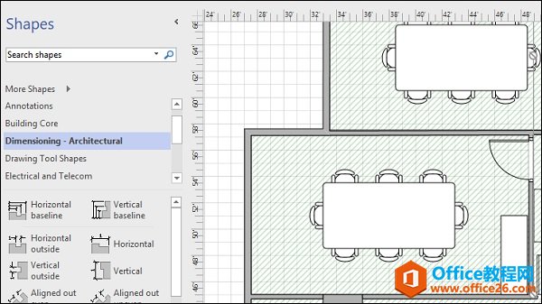 <b>Visio 如何将尺寸添加到楼层平面</b>