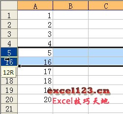 <b>如何在Excel中快速显示隐藏的行</b>