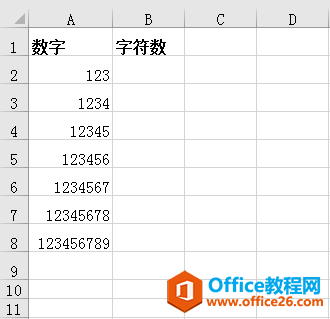 <b>Excel中统计字符数，不需要一个一个的数，len函数能轻松搞定</b>