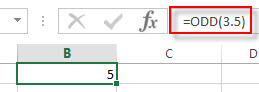 <b>Excel ODD 函数介绍及实例教程</b>