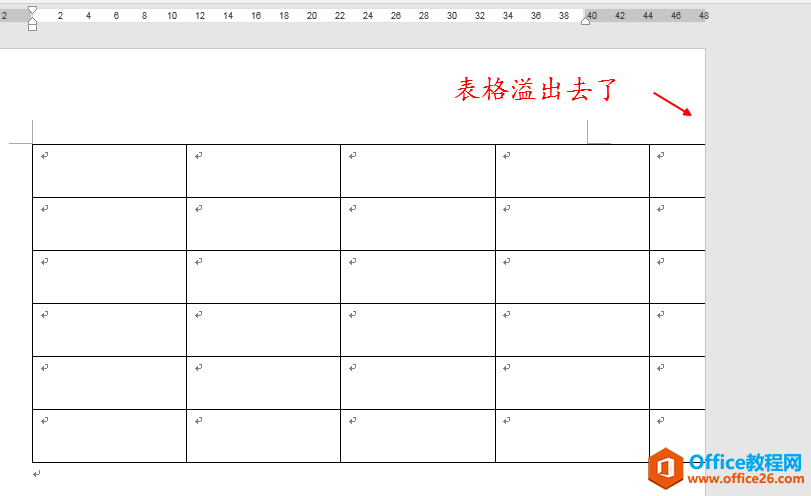 <b>word表格右边溢出页面，看不见，找不到</b>