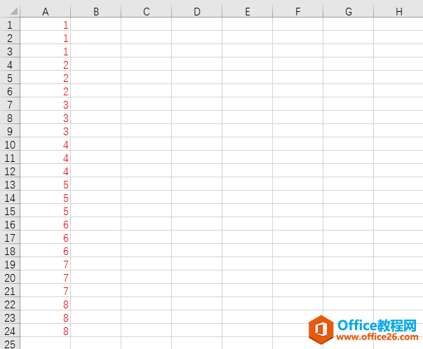 <b>Excel表格中如何填充111、222、333……</b>