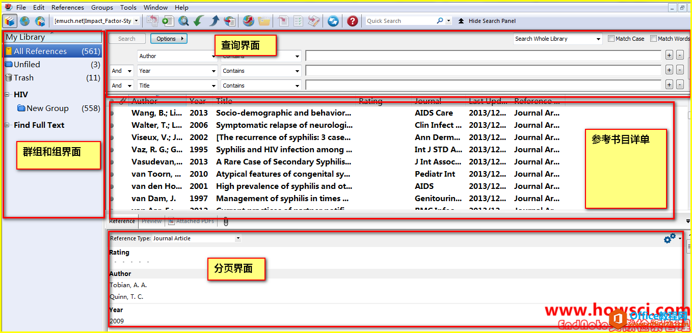 <b>EndNote Library界面Layout图文详解教程</b>