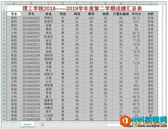 <b>如何对excel2019成绩汇总表中的数学字段按列排序</b>