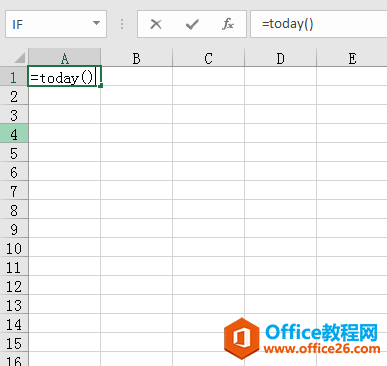 <b>Excel中怎样能自动输入“今天”日期，不需要每天都输</b>