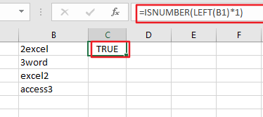 <b>如何使用Excel中的公式在列表中筛选以数字开头的那些单元格</b>