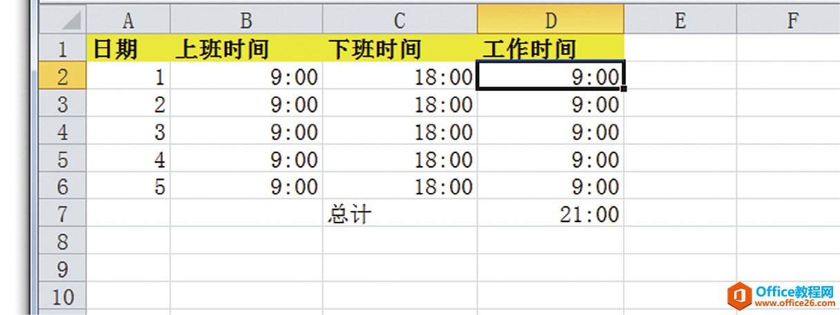 <b>excel自定义数据显示：在超过24小时的情况下，如何显示“25:00”</b>