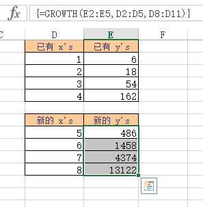 <b>Excel GROWTH 函数 使用实例教程</b>