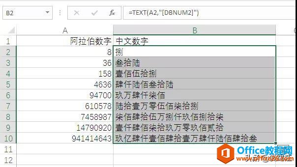 <b>excel 数字变大写</b>