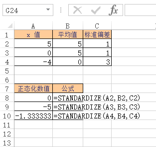 <b>Excel STANDARDIZE 函数 使用实例教程</b>