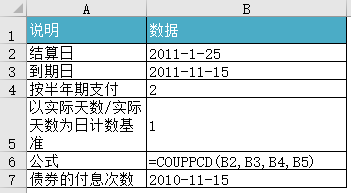 <b>Excel COUPPCD 函数 使用教程</b>