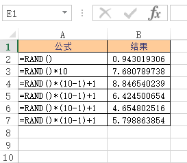 <b>Excel RAND 函数 使用实例教程</b>