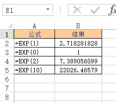 <b>Excel EXP 函数 使用实例教程</b>