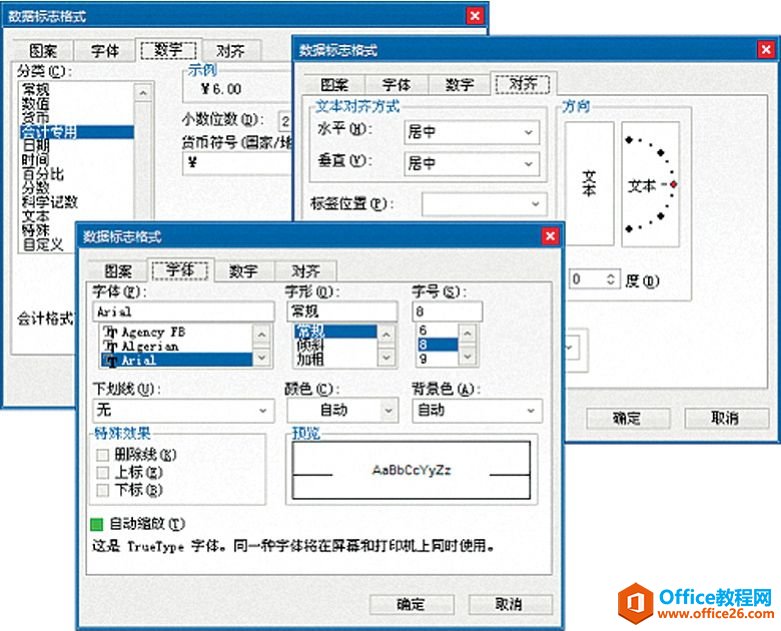 <b>Excel图表元素格式化 excel标签类元素的格式化</b>