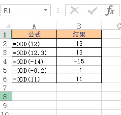 <b>Excel ODD 函数 使用实例教程</b>