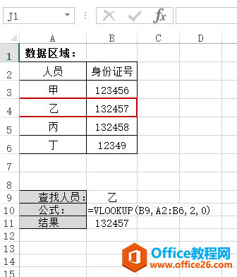 <b>Excel VLOOKUP 函数 使用实例教程</b>