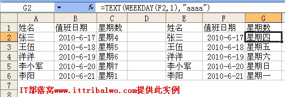 <b>excel weekday 函数 快速返回日期对应的中文星期数</b>