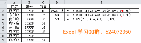 <b>excel sumproduct函数多条件求和中乘号和逗号的使用区别，以及尽量不引用整列减慢运算速度</b>