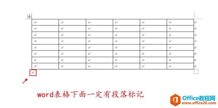 <b>word表格下面的段落标记怎么删也删不掉</b>