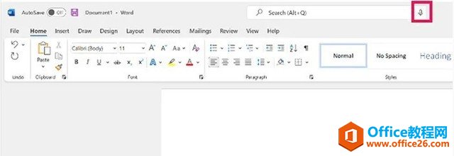 <b>Office更新重大功能_Word支持语音搜索</b>